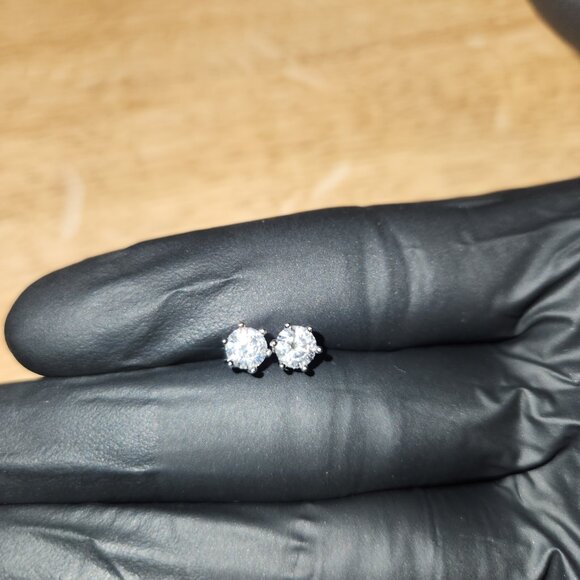 (Moissanite Earrings)VVS1 Moissanite Earrings with Certificate Black Friday Sale - Picture 3 of 5